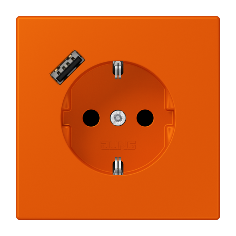 Изображение LC1520-18A260  SCHUKO® socket with USB charger - завод JUNG