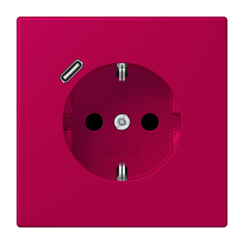 Изображение LC1520-18C230  SCHUKO® socket with USB charger - завод JUNG