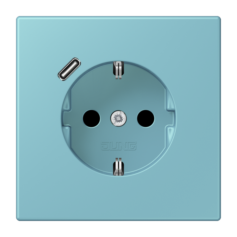 Изображение LC1520-18C213  SCHUKO® socket with USB charger - завод JUNG