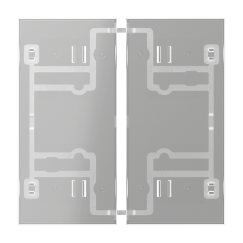 Изображение 402TSAT  Transparent cover kit 2-gang - завод JUNG