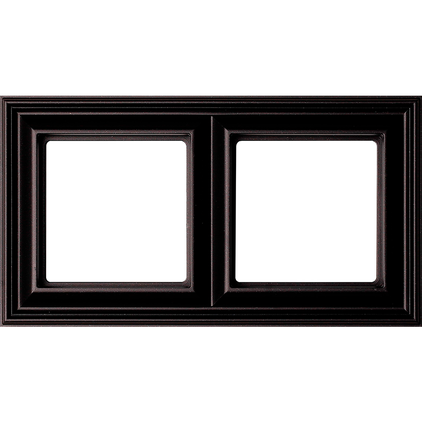 Изображение EPD482SWM  Рамка 2-кратная - Eco Profi Deco (черный матовый) - завод JUNG