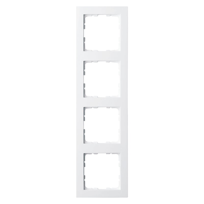 Изображение G1004W Рамка 4-кратная - G-Classic (белый глянцевый) - завод JASMART