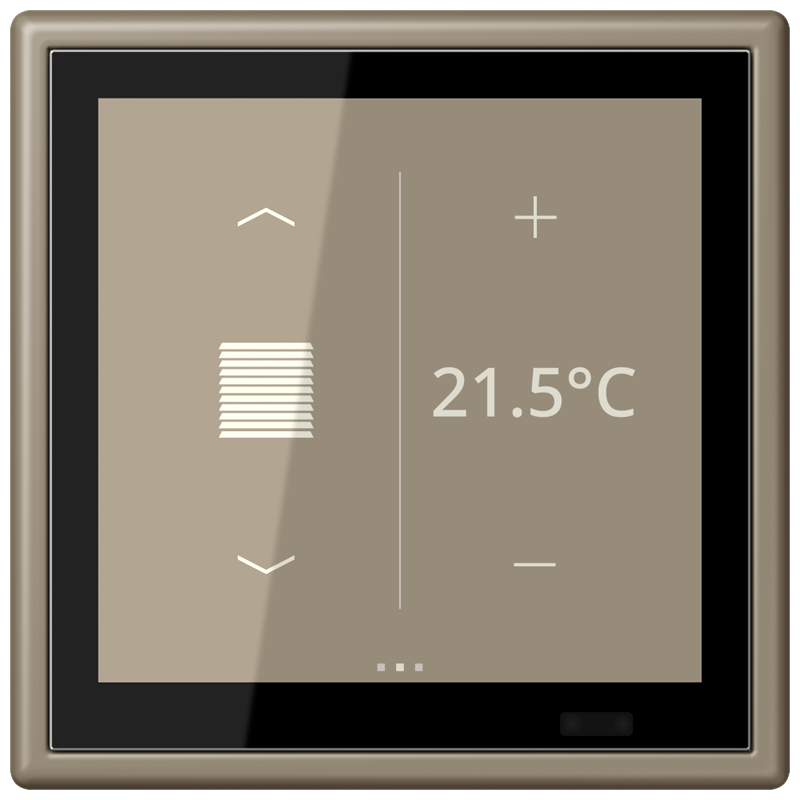 Изображение LC459D1S242  KNX комнатный контроллер LS TOUCH - завод JUNG
