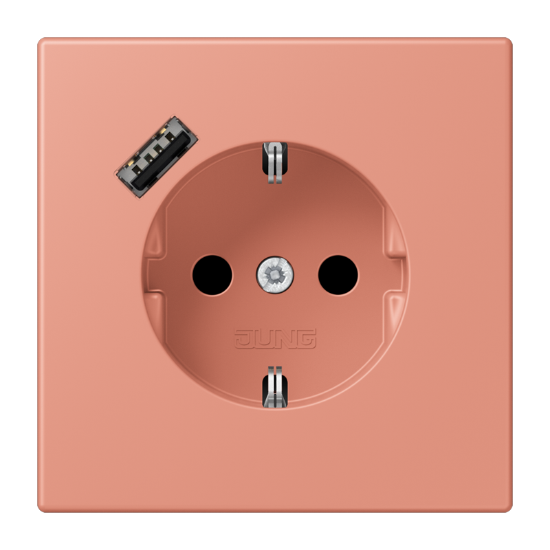 Изображение LC1520-18A233  SCHUKO® socket with USB charger - завод JUNG