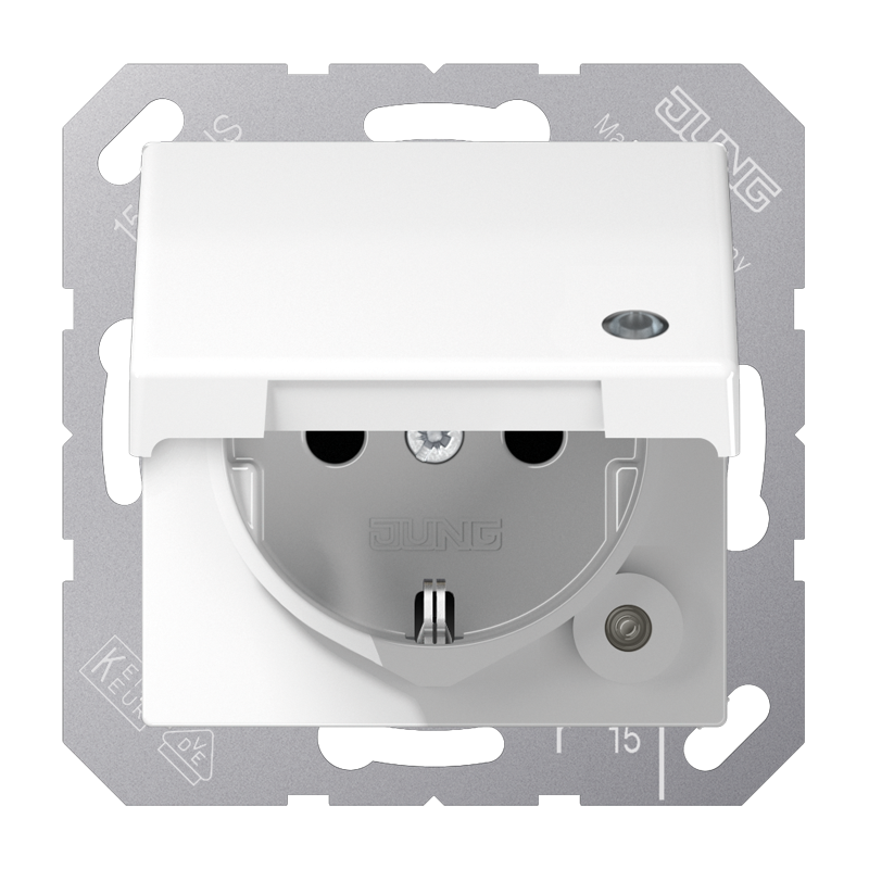 Изображение SPAS1520KLKOWW  SCHUKO®-розетка 16 A / 250 B ~ - завод JUNG