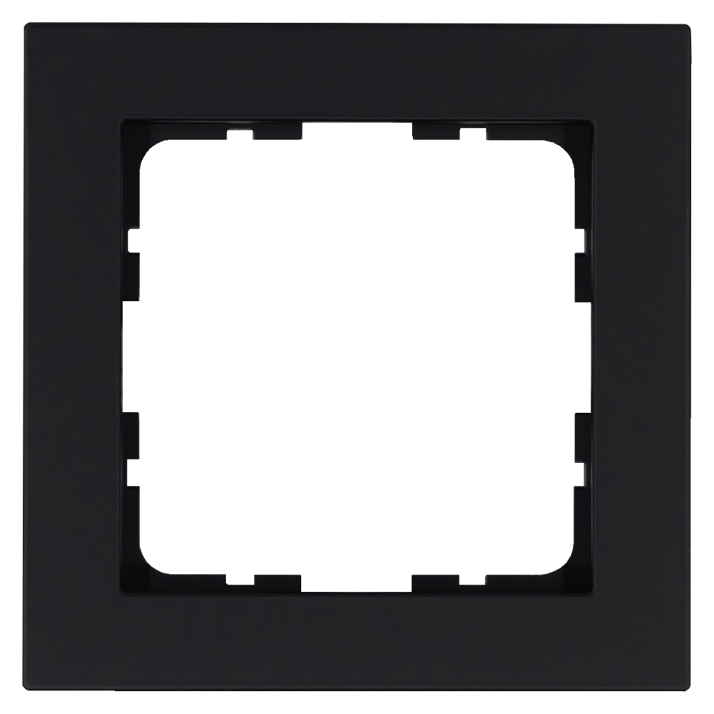 Изображение G1001PB Рамка 1-кратная - G-Classic (черный матовый - soft touch) - завод JASMART