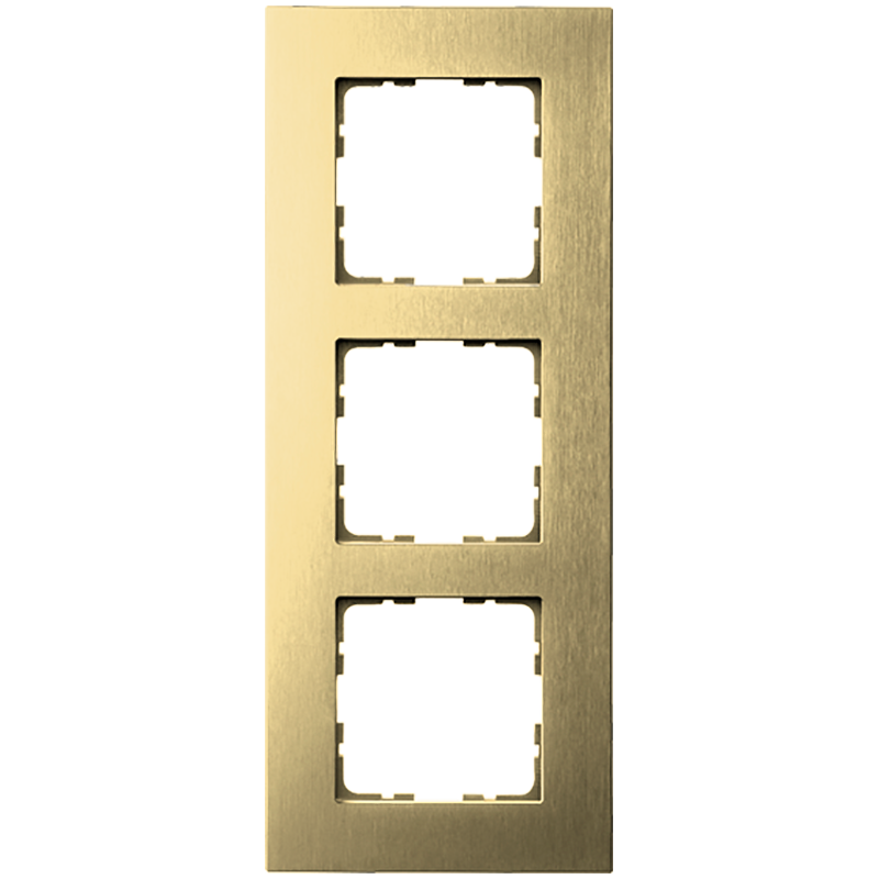 Изображение G1003AG Рамка 3-кратная из алюминия - G-Metal (шампань) - завод JASMART