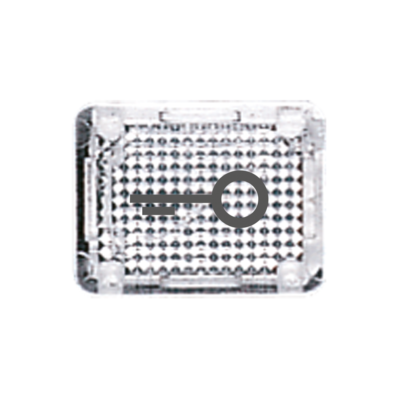Изображение 33KLART  Lens with symbol, translucent - завод JUNG