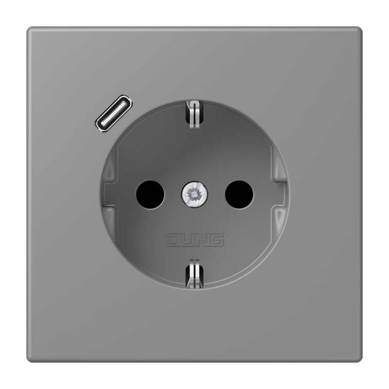 Изображение LC1520-18C203  SCHUKO® socket with USB charger - завод JUNG