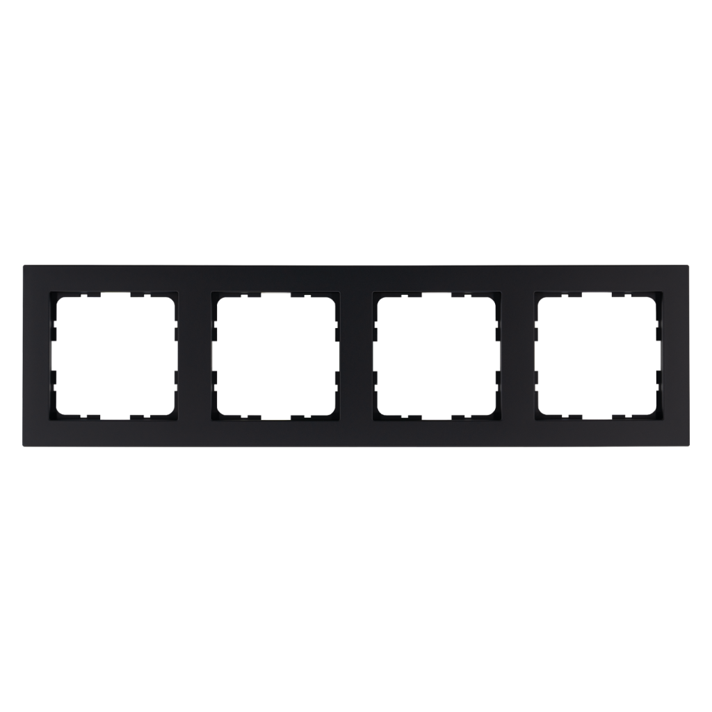 Изображение G1004PB Рамка 4-кратная - G-Classic (черный матовый - soft touch) - завод JASMART