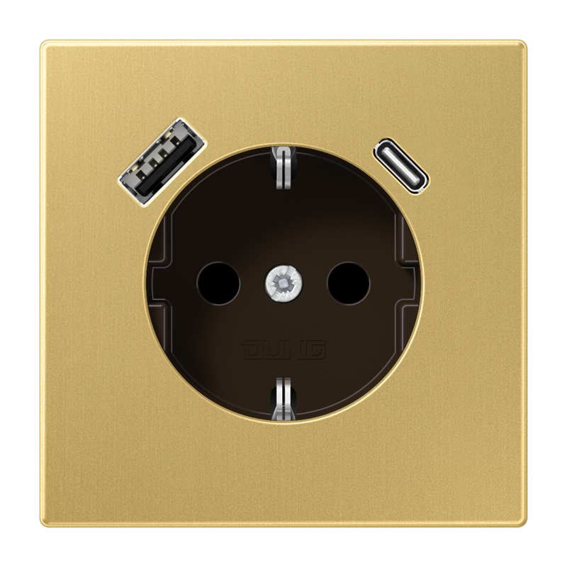 Изображение ME1520-15CAC  SCHUKO® socket with USB charger - завод JUNG