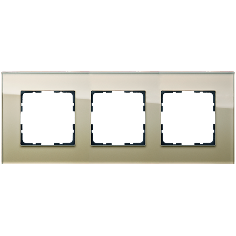 Изображение G1003GG Рамка 3-кратная из стекла - G-Glass (шампань) - завод JASMART