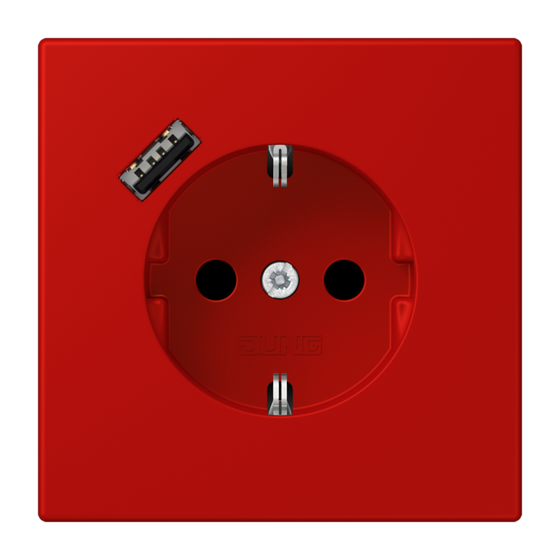 Изображение LC1520-18A227  SCHUKO® socket with USB charger - завод JUNG