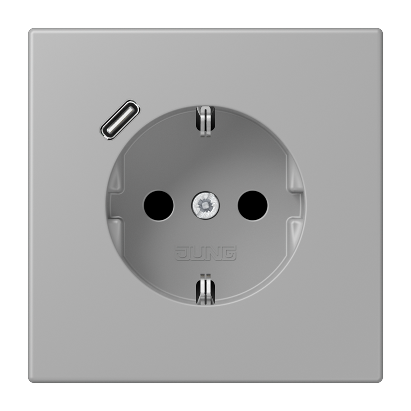 Изображение LC1520-18C204  SCHUKO® socket with USB charger - завод JUNG