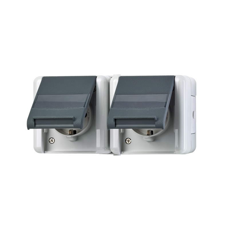 Изображение 8220NAWTS  2-gang SCHUKO® socket 16 A / 250 V ~ - завод JUNG