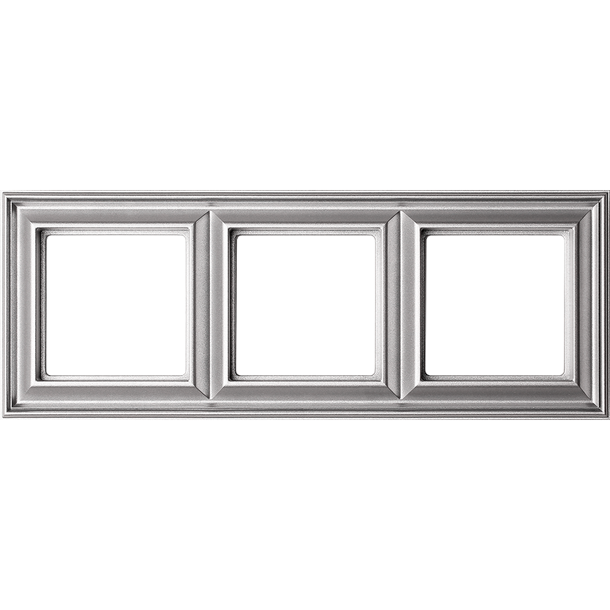 Изображение EPD483AL  Рамка 3-кратная - Eco Profi Deco (алюминий) - завод JUNG