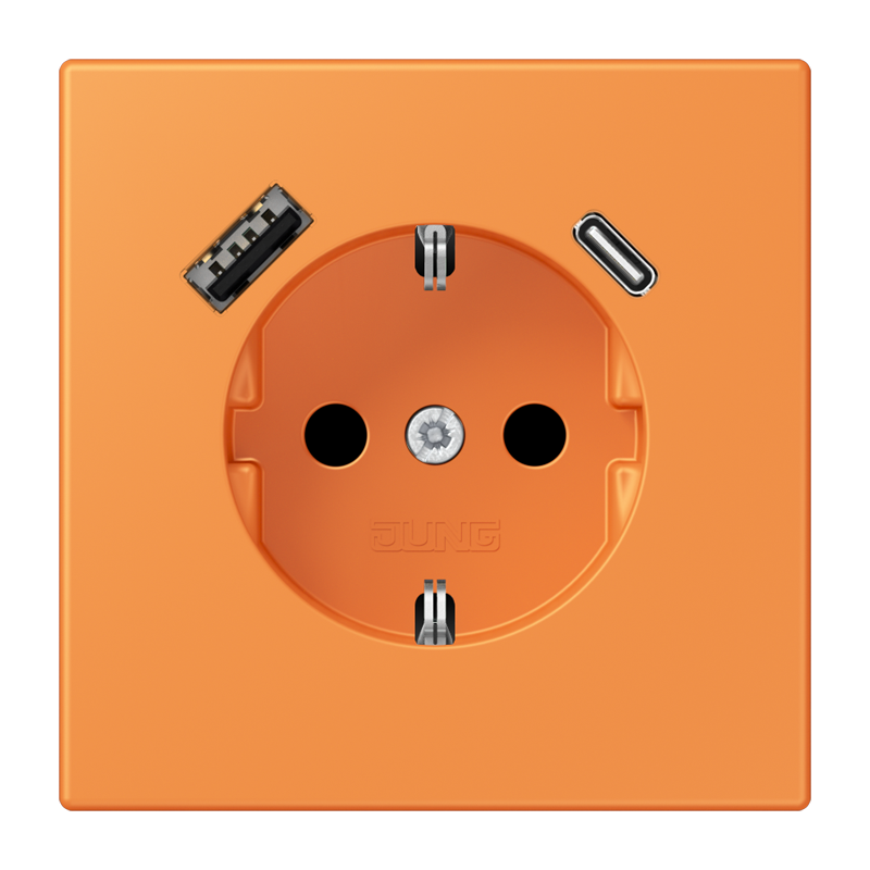 Изображение LC1520-15CA225  SCHUKO® socket with USB charger - завод JUNG