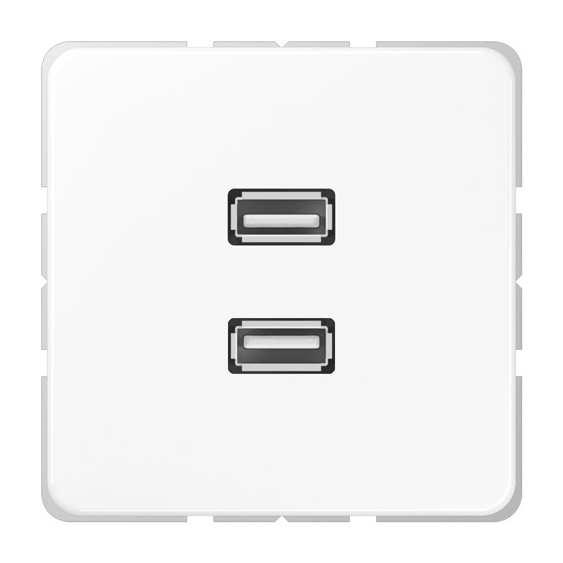 Изображение MACD1153WW  2 x USB 2.0 - завод JUNG