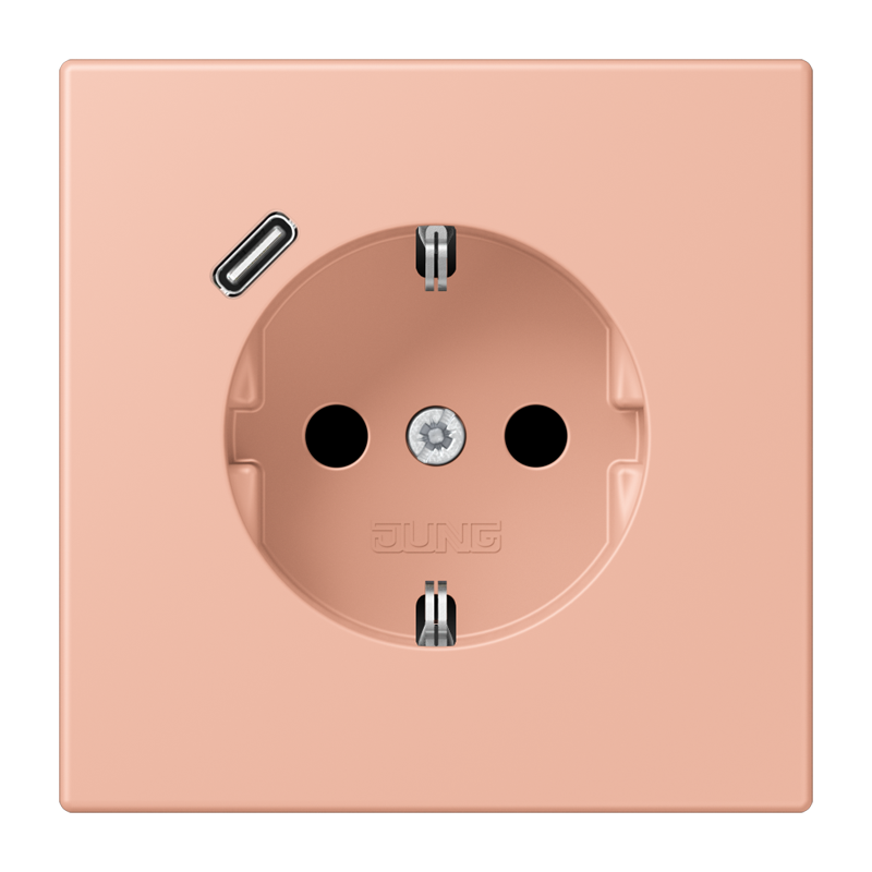 Изображение LC1520-18C231  SCHUKO® socket with USB charger - завод JUNG